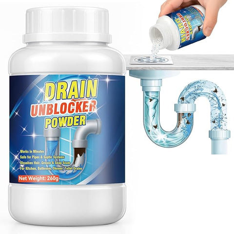 Powerful Toilet & Sink Clog Remover Drain Cleaner Powder (100g) Buy 1 Get 1 free