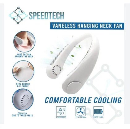 Rechargeable and Portable Vaneless Neck Fan - Super Cooling Strong Fan 360°
